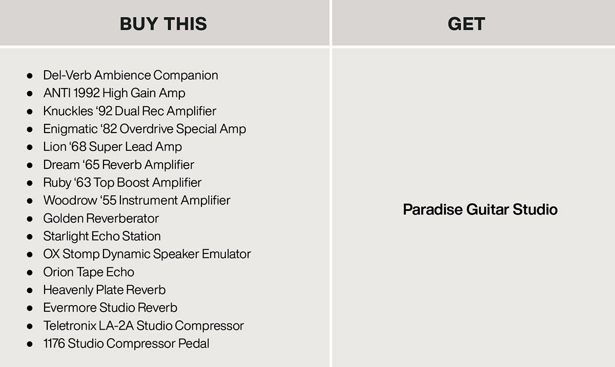 Q326 UAFX Free Paradise Guitar Studio Promo EU UK