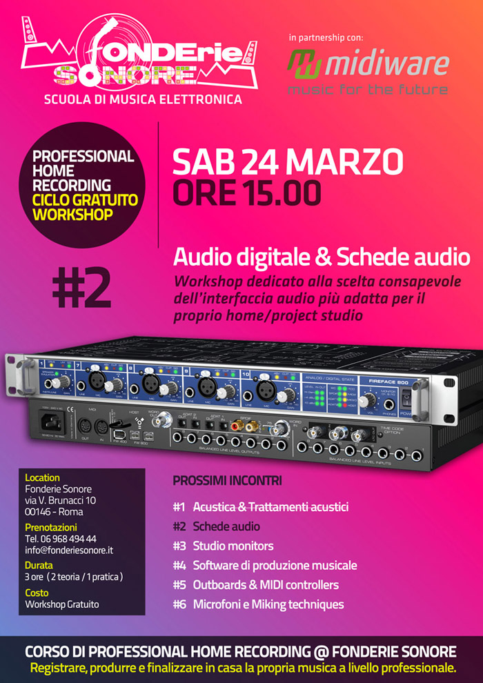 Seminario Schede Audio